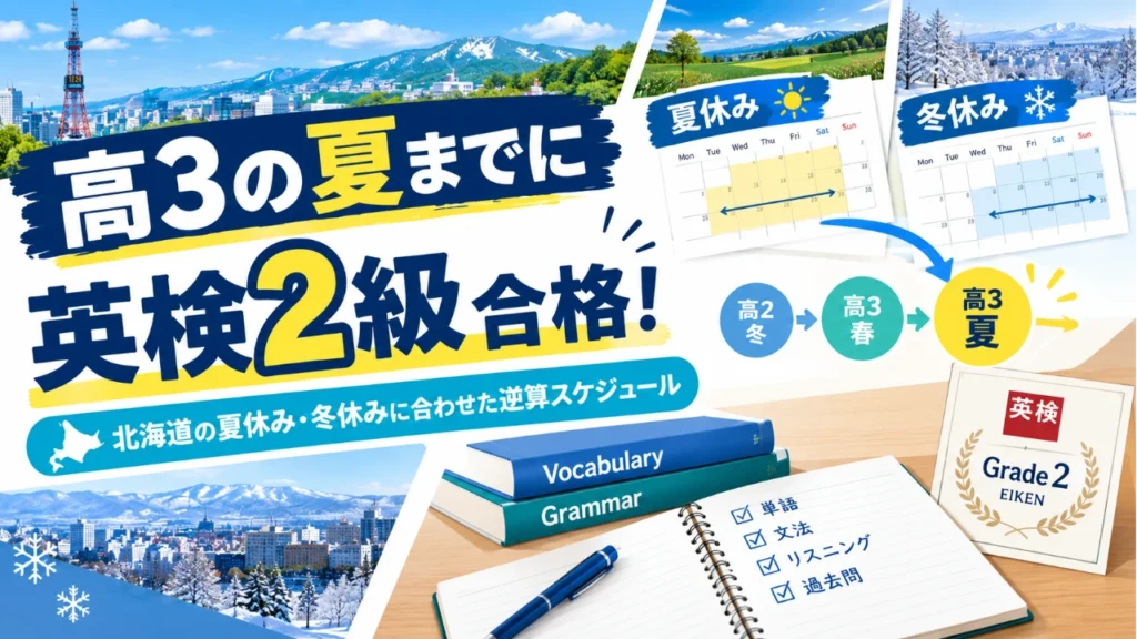 高3夏までに英検2級｜北海道の長期休みに合わせた受験計画